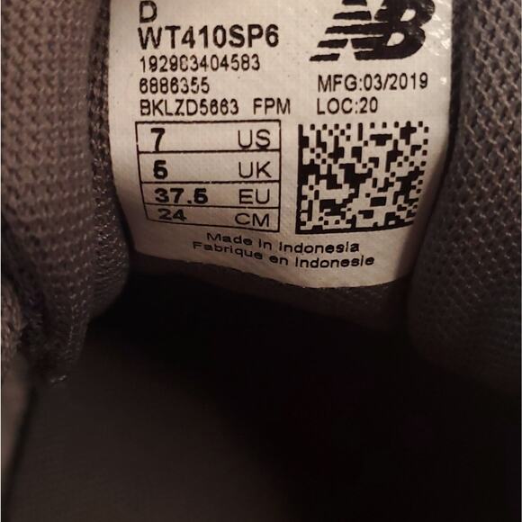 New Balance 410 v6 all terrain shoes sneakers women's size 7 grey - Picture 13 of 13